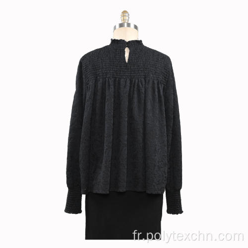 Pull à col roulé tricoté pour femme